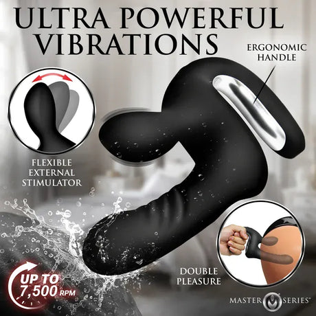 Master Series Thrust Pounder Thrusting Silicone Vibrator