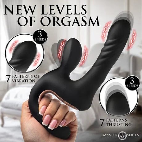 Master Series Thrust Pounder Thrusting Silicone Vibrator