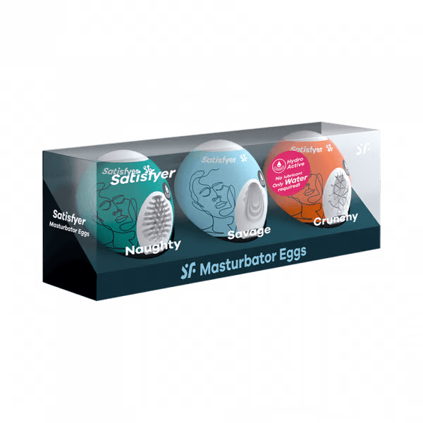 Masturbator Egg 3er Set (Naughty, Savage, Crunchy) Assorted