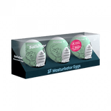 Masturbator Egg 3er Set (Riffle) Light Green