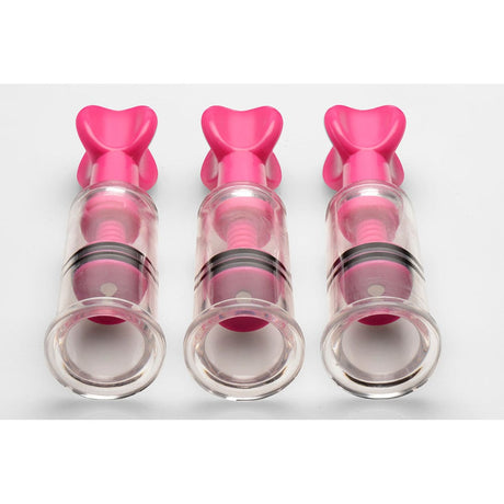 MAXtwist Clit & Nipple Triple Sucker Set - Pink