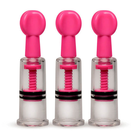 MAXtwist Clit & Nipple Triple Sucker Set - Pink