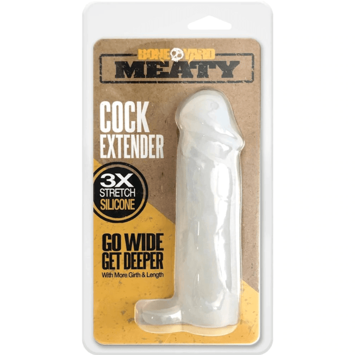6.5 inch Boneyard Meaty Clear Cock Extender