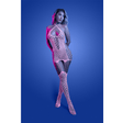 METAMORPHIC Glow-in-the-dark bodystocking dress; glows pink (White)