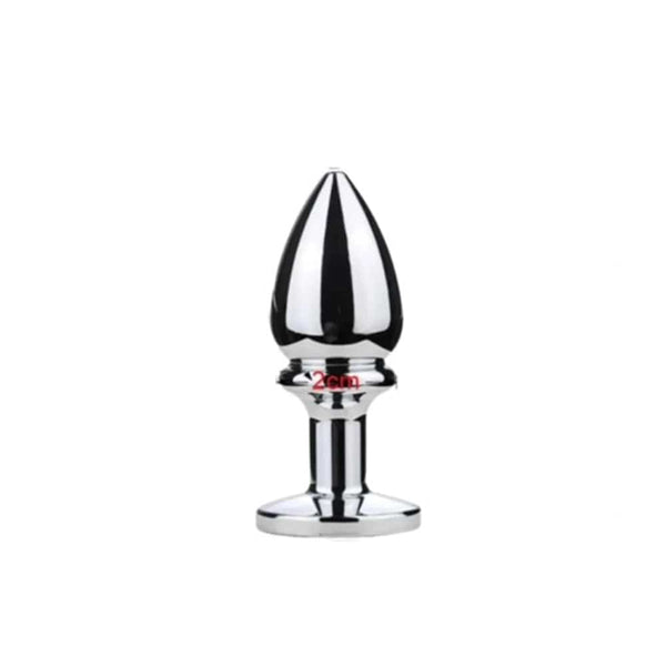Mini Butt Plug Set - 5 Stainless Steel `Plugs with Gem