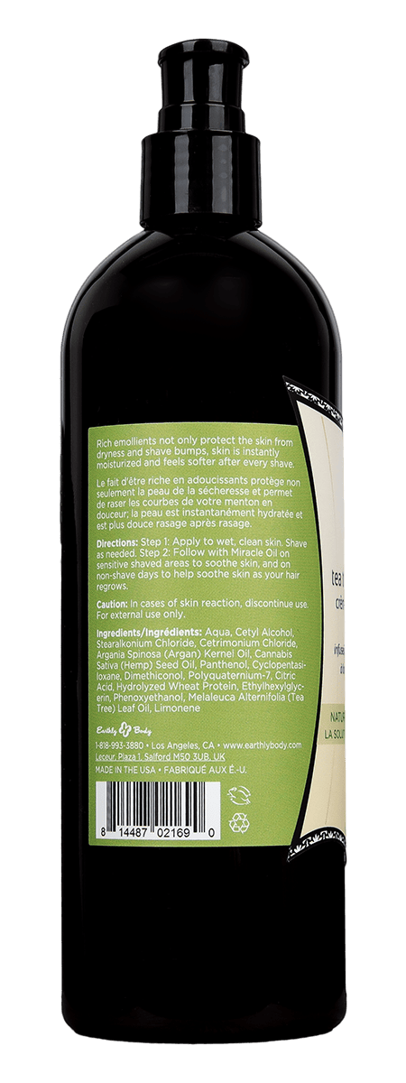 Miracle Oil Tea Tree Shave Cream 16 fl oz / 473 ml
