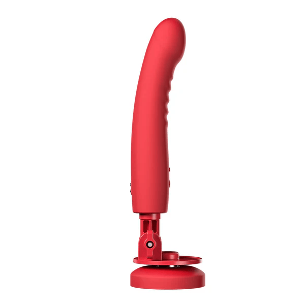 Lovense Mission 2 Touch-Sensitive Dildo Vibrator in red