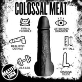 Moby 2 Foot Tall Super Dildo - Black