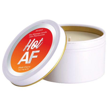 MOOD CANDLES Hot AF - Pheromone Massage Candle Black Cherry 4oz | 113g