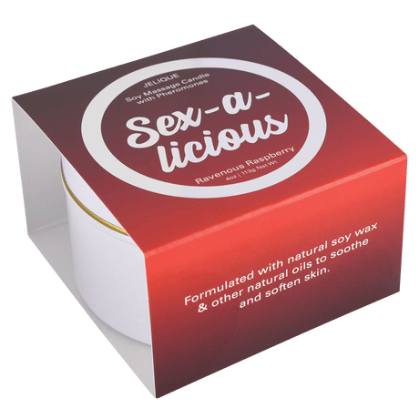 MOOD CANDLES Sex-a-licious - Pheromone Massage Candle Ravenous Raspberry 4oz | 113g