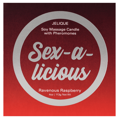MOOD CANDLES Sex-a-licious - Pheromone Massage Candle Ravenous Raspberry 4oz | 113g