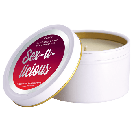 MOOD CANDLES Sex-a-licious - Pheromone Massage Candle Ravenous Raspberry 4oz | 113g