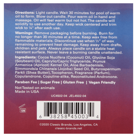 MOOD CANDLES Sex-a-licious - Pheromone Massage Candle Ravenous Raspberry 4oz | 113g