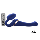 MULTI ORGASM BENDABLE STRAP-ON - XL - NIGHT BLUE