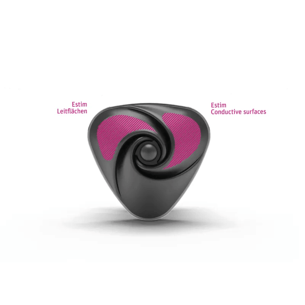 Mystim Heart's Desire eStim layonvibrator, Black