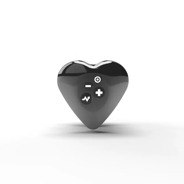 Mystim Heart's Desire eStim layonvibrator, Black