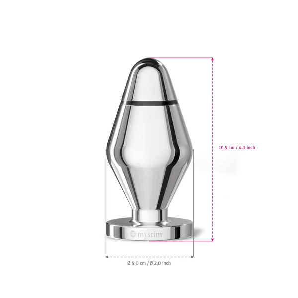 Mystim John Buttplug L, (Mystim Roundplug)