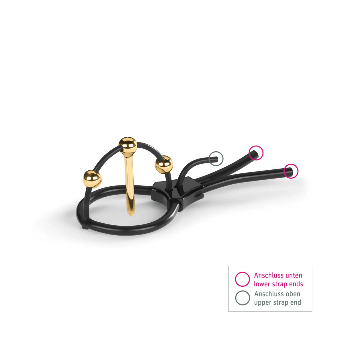 Mystim Plunging Pete - Corona Strap with Urethral Sound