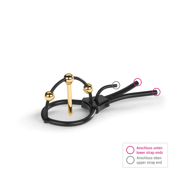 Mystim Plunging Pete - Corona Strap with Urethral Sound