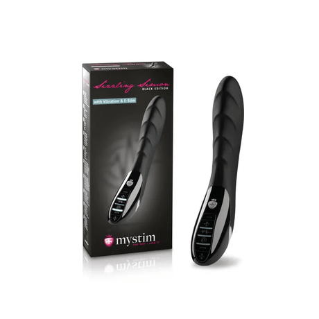 Mystim Sizzling Simon eStim Vibrator, Black Edition
