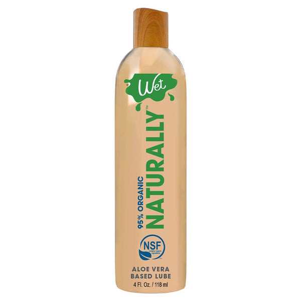 WET Naturally Organic Aloe Vera Lubricant 4 fl oz bottle