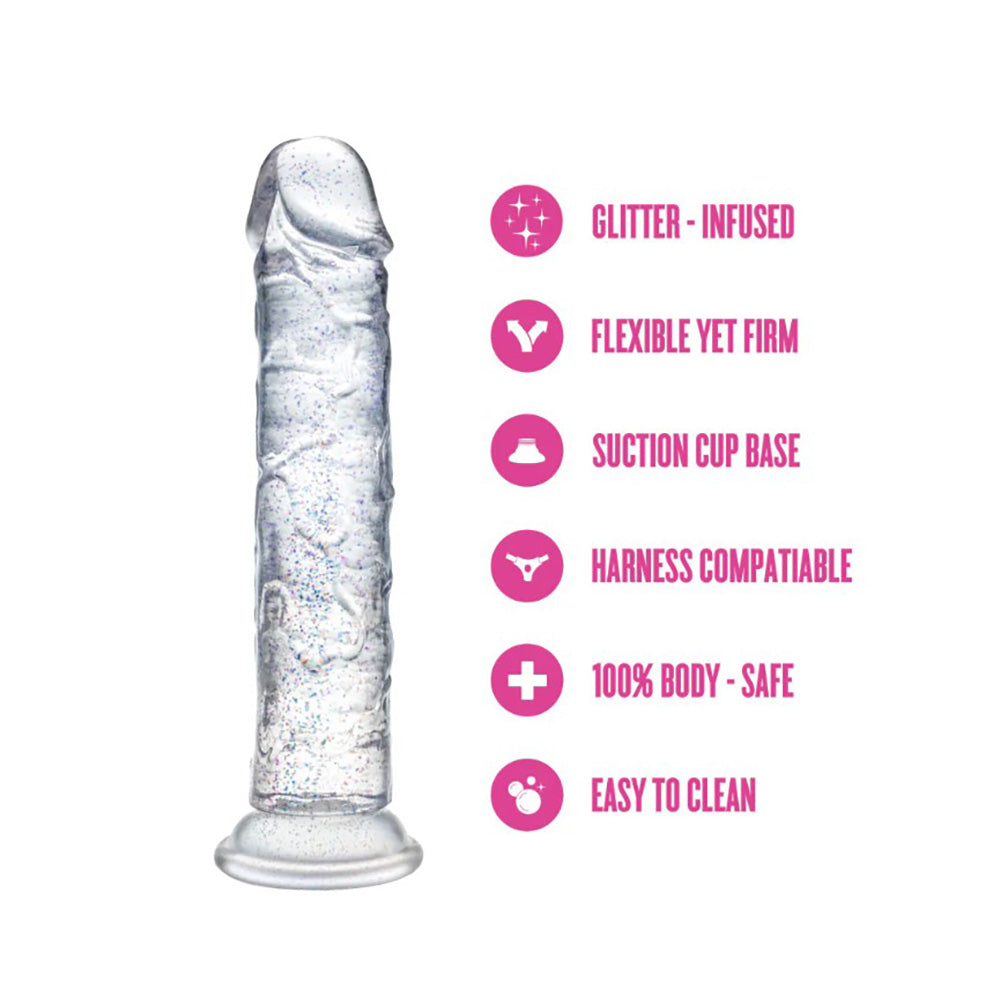 Naturally Yours Dildo - Gala - Sparkling Clear