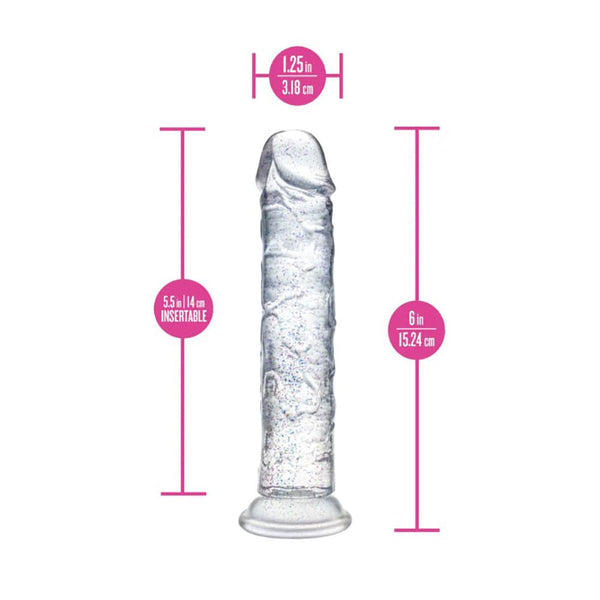 Naturally Yours Dildo - Gala - Sparkling Clear