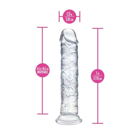 Naturally Yours Dildo - Glamor - Sparkling Clear