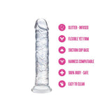 Naturally Yours Dildo - Glamor - Sparkling Clear