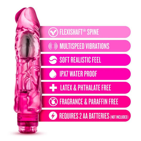 Naturally Yours Vibrator - Wild Ride - Pink