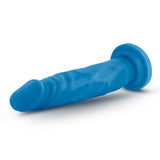 Neo - 7.5 Inch Dual Density Dildo - Neon Blue
