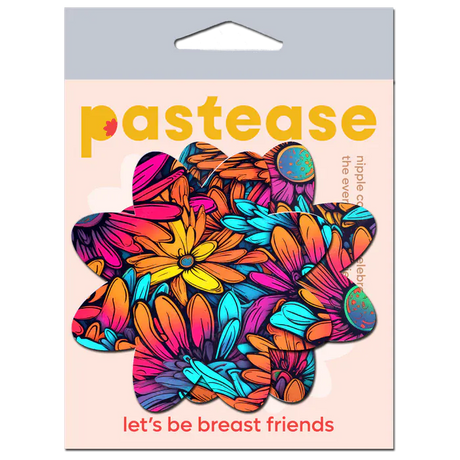 Neon Flowers Petal Breast Pasties