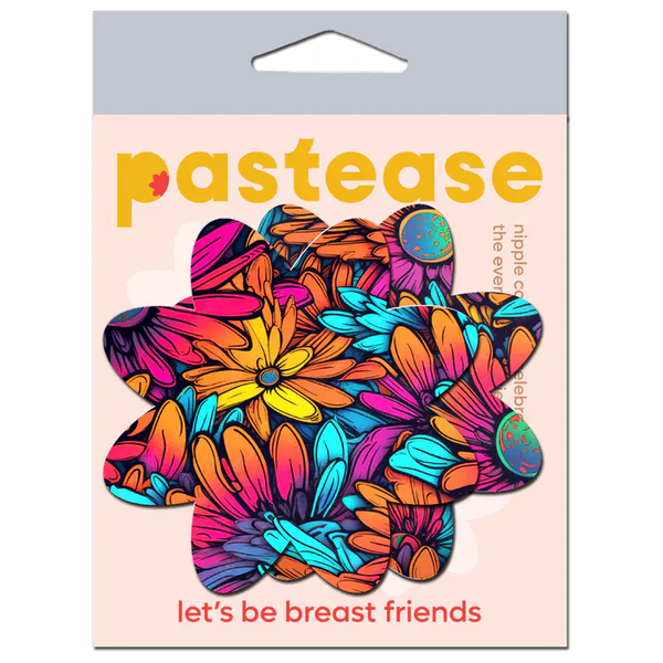 Neon Flowers Petal Breast Pasties