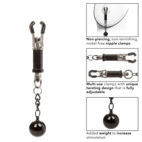 NippleGrips Weighted Twist Nipple Clamp