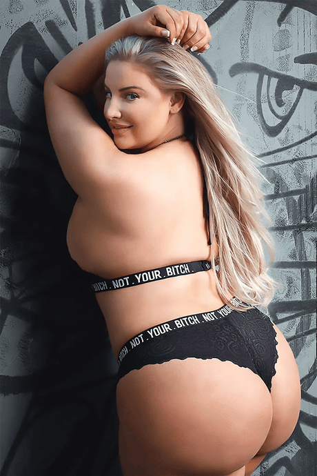 Not Your Bitch Bralette & Cheeky Panty Set