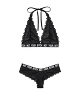 Not Your Bitch Bralette & Cheeky Panty Set