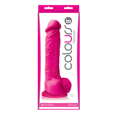 NS Novelties Colours Pleasures 8" Silicone Dildo – Pink