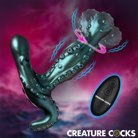 Octoprobe Gyrating Prostate Vibrator with Remote