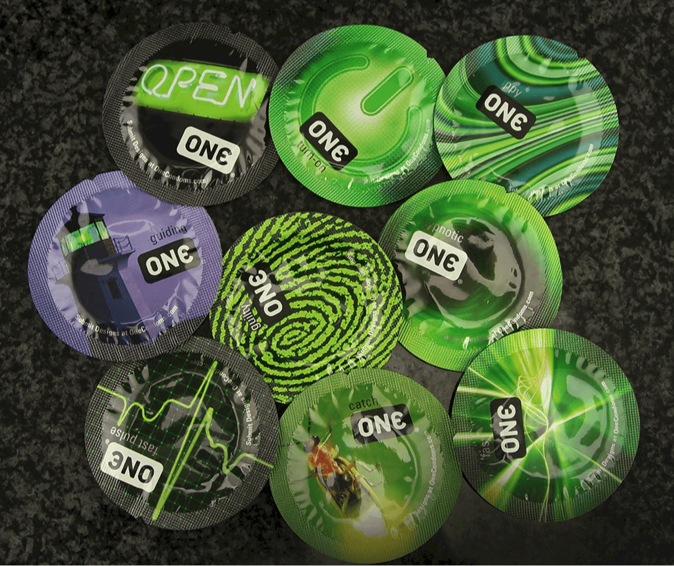 One Condom Glow In ONE Glowing Condoms Canada – 100 Pack Glow in Dark Protection ...
