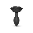 OPEN ROSES L Anal Plug - Black Onyx