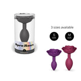 OPEN ROSES L Anal Plug - Black Onyx