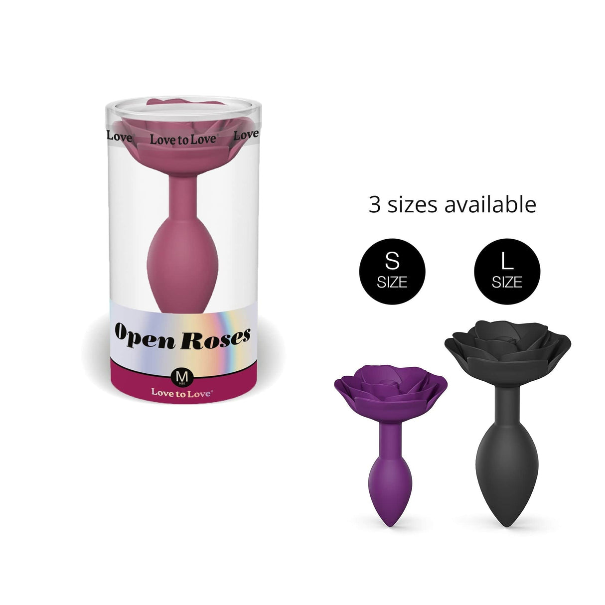 OPEN ROSES M Anal Plug - Plum Star