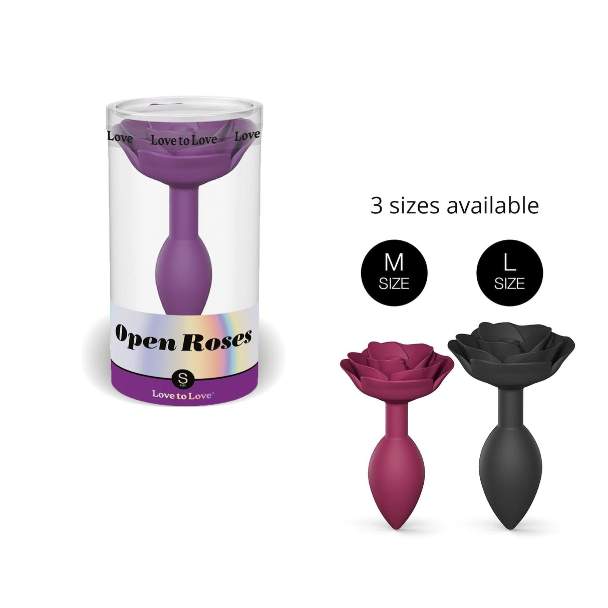 OPEN ROSES S Anal Plug - Purple Rain