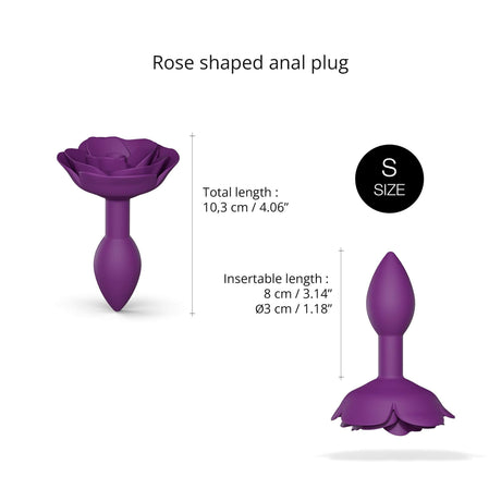 OPEN ROSES S Anal Plug - Purple Rain