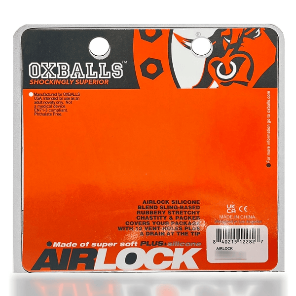 OXBALLS AIRLOCK Air-Lite Vented Chastity Cage — Steel