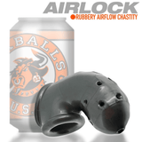 OXBALLS AIRLOCK Air-Lite Vented Chastity Cage — Steel