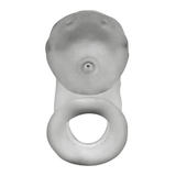 OXBALLS AIRLOCK Clear Ice Sling Chastity Cage