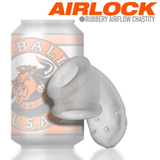 OXBALLS AIRLOCK Clear Ice Sling Chastity Cage