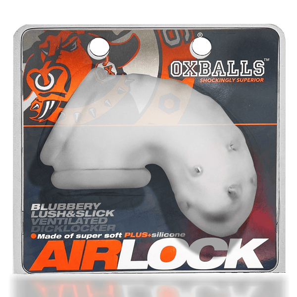 OXBALLS AIRLOCK Clear Ice Sling Chastity Cage