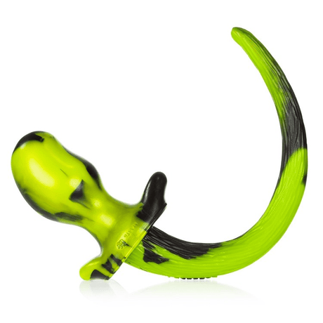 OXBALLS BEAGLE Acid Swirl Medium Puppy Tail Butt Plug